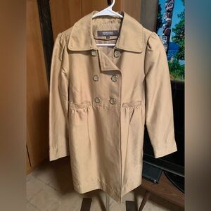 Kenneth Cole Women's Beige Double-Breasted Trench Coat